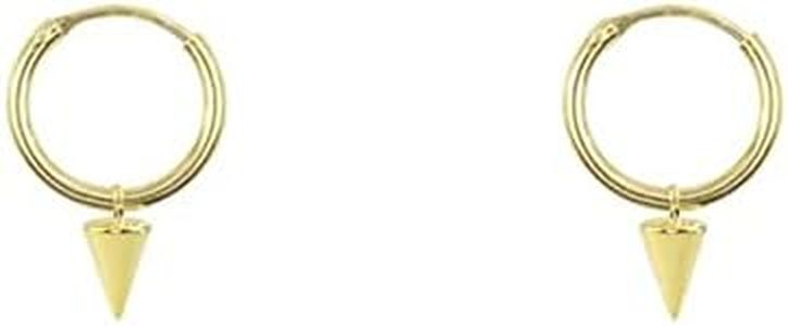 MINI SPIKE HUGGIE EARRINGS