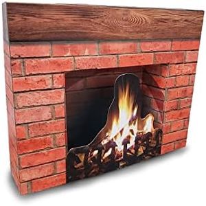 Advanced Graphics Holiday Fireplace 3D Life Size Cardboard Cutout Standup