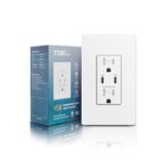 TOPELER USB C Outlet, 45W GaN+ Power Delivery in-Wall Receptacle, 15A Tamper-Resistant Outlet with Dual Type-C Port, USB Charging Power Outlet for Smartphones, Tablets, Laptops, ETL & FCC Listed