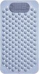 RichAxis Anti Skid Bath mat with Foot Scrubber for Bath Room Shower mat with Suction Cups & Drain Holes Silicone Floor mat for Kids & Adults (70 x 35, Grey)