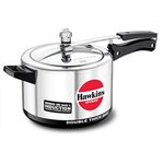 Hawkins Aluminium 5 Litre Hevibase Pressure Cooker, Induction Inner Lid Cooker, Silver (Ih50)