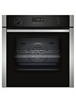 NEFF N50 B6ACH7HH0B Single Oven with Pyrolytic Self Cleaning, Slide and Hide (fixed handle), Circotherm, Wifi Connected via Home Connect, Integrated, Stainless Steel