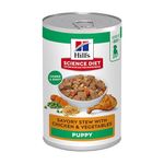 Hill's Science Diet Puppy Canned Dog Food, Savory Stew with Chicken & Vegetables 12 x 363 g Can
