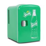 Coca Cola Coke Mini Fridges For Bedrooms 4L Small Fridge 6 Can Table Top Fridge Quiet Mini Fridges For Skincare Food Drinks Kids Home Car & Travel 12v Portable Cooler (Green)