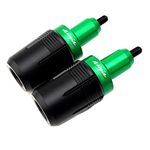 2pcs for Kawasaki Ninja 650 for NINJA650 2017-2023 2022 Motorcycle Accessories Frame Sliders Falling Protection Crash Protectors (Color : Green)