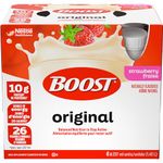 BOOST Original Meal Replacement Drink, Strawberry, 6x237ml, Case Pack of 4, Packaging May Vary