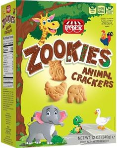 DOUzzle Kosher, Zookies Animal Crackers for Kids, Fun Zoo Shaped Biscuit Snacks, Lunchbox Cookies, No Artificial Colors, (10 OZ - 1 Pack)
