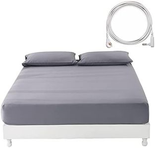 Earthing Grounding Fitted Sheet with Earth Connection Cable Pure Silver Fiber Conductive Bed Sheet