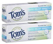 Tom's of Maine Rapid Relief Sensitive Natural Toothpaste Multi Pack, Fresh Mint, 2 Count by Tom's of Maine