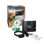 SportDOG Brand Contain + Train System - In-Ground Fence Kit with Remote Trainer - Waterproof, Rechargeable Collar with Tone, Vibrate, and Shock - Expandable to Multiple Dogs