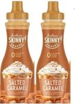 Salted Caramel Syrup Sauce for Coffee Sugar-Free Zero Calories (Pack of 2) - Gluten-Free, Keto Friendly (Salted Caramel)