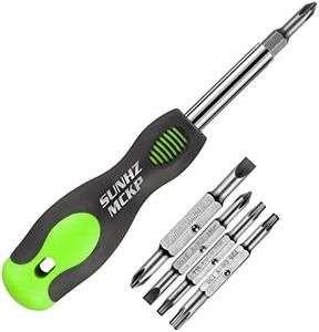 SUNHZMCKP 8 in 1 Screwdriver, Portable multi-purpose screwdriver set，High-Strength Bits, Phillips, Slotted, Torx，Suitable for outdoor and daily repair tools,Practical hand tools