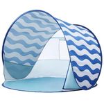 Apojungle Baby Beach Tent for Kids: Navy Blue Pop Up Sun Shelter Canopy- UV Protection Beach Shade Outdoor - Travel Beach Umbrella for Toddlers Camping Play
