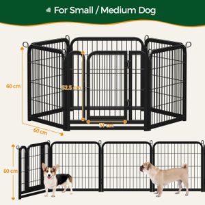 Yaheetech 6-Panel Dog Playpen – Indoor/Outdoor Pet Fence