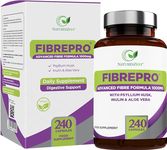 Fibre Pro 1000mg - Fibre Supplement - Psyllium Husk Capsules - Prebiotic Fibre with Psyllium Husk, Inulin, Aloe Vera & Flaxseed – Psyllium Husk Fibre - UK Made - 4 Month Supply - Packaging May Vary