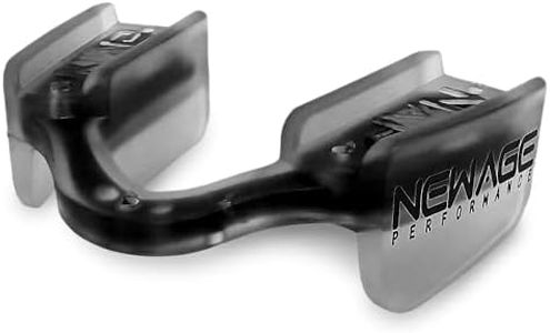 New Age Performance 6DS Low Profile Mouthpiece for High-Intensity Interval Training (HIIT) and Cross Fitness, Increase Strength & Endurance, Faster Recovery, Thin Weightlifting Mouthguard, Black
