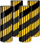 Elsjoy 4 Pack Garage Wall Protector, Foam Bumpers Protectors with Yellow and Black Colour, Wall Column Corner Protectors, Safety Warning Bumper Pad for Parking Car, Reflective Wall Edge Protectors