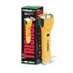 Eveready Trishul DL141, Rechargeable 3-in-1 Emergency Led Torch + Sidelight + Tail Light, Rugged Angular Design, Type B/Micro USB Charging, 360° Illumination, Powered by BIS Certified Li-Ion Battery