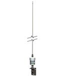 Shakespeare 5215D Squatty Body 3 dB VHF Whip Antenna and Bracket - Silver, 0.9 m