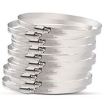 OURU 10Pack 5 inch Hose Clamp,Stainless Steel Large Hose Clamps Adjustable from 4-23/32"-5-1/2"/120-140mm,Metal Worm Drive Gear Duct Clamp for Air Ducting,Dryer Vent Hose,Fuel Line,Plumbing,Automotive