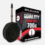 700c Baldwins Road/Racing Bike/Cycle Inner Tube 700 x 23c to 28c (Fits any 23c, 25c, 28c tyre) 60mm Extra Long Presta/French Type Valve