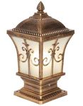 Sanleen LED Waterproof Antique Gate Light for Garden Decor(Golden, 10 inch)