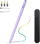 TiMOVO Stylus Pen for iPad, Apple Pencil for 2018-2024 iPad 10/9/8/7/6th Gen, iPad Pro, iPad Air 3/4/5/6th, iPad Mini 6/5 Precise Writing Drawing Palm Rejection Apple Pencil 1st Gen for iPad, Purple