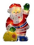 Sienna Lighted Holographic Santa Cl