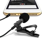 PKST New Lavalier Lapel Clip-on Professional Metal Microphone 3.5mm Omni Directional Condenser Mic with 1.5m Cable