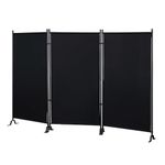 Proman Products FS17068 Room Divider, Black