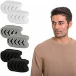 6pcs Silicone Jaw Exercisers, Flexible Jawline Trainer Strengthener Jaw Exercise Tool Portable Facial Chewing Exerciser Jaw Muscle Exerciser Jaw Workout Toner Jawline Gum for Men And Women(3 Colors)