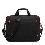 THE CLOWNFISH Unisex-Adult Coolbell Laptop Bag For 15.6 Inch Laptops Computer Notebook Bag Usb External Charging Port Shoulder Messenger Business Bag (Black)