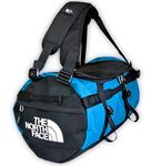 THE NORTH FACE Gilman Duffel Bag, Heavy Duty Sports Bag with Backpack Shoulder Strap and Padded Side Handles, Black/Blue, Small, 50L (TNF), Blue and black, 50L