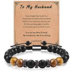 VU100 Gifts for Husband, Husband Gifts, Husband Bracelet Gifts from Wife Birthday Anniversary Valentine Gifts for Husband Men Bracelet Christmas Gifts