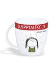 Clay Craft - Happiness Is, Inner Peace Bone China Milk Mug, 270ml/5.6cm, Multicolour