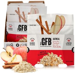The GFB Apple Cinnamon Protein Oatmeal Cups - Unique Pop-Up Bowl - Gluten Free, Plant Based, Non GMO, Sustainably Made - Ridiculously Tasty, Healthy, Vegan Protein Instant Oatmeal, 2 oz (6 Count)