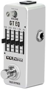 GGBOiped EQ Pedal, 5 Band Electric Guitar Equalizer (100Hz 250Hz 630Hz 1.6kHz 4kHz) Provides ±18dB for Each Band, Equalizer Pedal EQ Seeker for Eletric Guitar