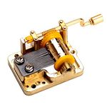 YouTang 18 Note Hand Cranked Musical Mechanism DIY Music Box Movement Different Songs Available,Tune:Kiss The Rain