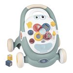 Little Smoby Baby Walker by Smoby Detachable Activity Play Board Baby’s First Doll Pushchair Toy Grows with the Child from Activity Board to Walker with Fun Colours, Actions and Sound, 7600140304