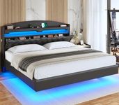 ADORNEVE Floating Bed Frame King wi