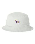 One Size White Adult Goat James G.O.A.T. King Embroidered Bucket Cap Dad Hat