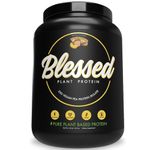 BLESSED Plant Based Protein Powder – 23 Grams, All Natural Vegan Friendly Pea Protein Powder, Gluten Free, Dairy Free & Soy Free, 30 Serves (Banana Bread)