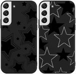 Foonary 2 Pack Black Print Phone Ca