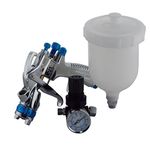 Devilbiss SLG-610 Solvent Gravity Spray Paint Gun 1.3mm Gun Setup 550ml Gravity Paint Cup Included & Air Regulator Gauge