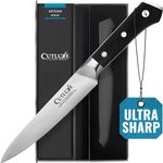 Cutluxe Utility Knife – 5.5" Paring Kitchen Knife – Forged High Carbon German Steel – Full Tang & Razor Sharp – Ergonomic Handle Design – Artisan Series