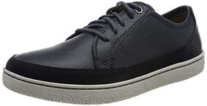 Clarks Men's Hodson Lace Sneaker, Navy Leather, 9 UK