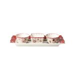 Villeroy & Boch – Toy's Delight Dip Set 4 Pieces, Dipping Bowls Set with Tray, Premium Porcelain