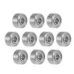 uxcell 681XZZ Deep Groove Ball Bearing 1.5x4x2mm Double Shielded ABEC-3 Bearings 10-Pack