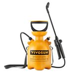 VIVOSUN 0.8Gal/3L Pump Pressure Sprayer, Pressurized Water Spray Bottle with Adjustable Shoulder Strap, Adjustable Nozzle, Safety Valve & Additional Seals, Ideal for Watering, Fertilizing, Cleaning