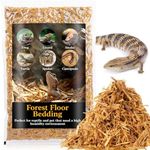 MAQIHAN 14.8 OZ Cypress Mulch Reptile Bedding - Forest Floor Substrate Snake Bedding Ball Python Tortoise Bedding Reptile Bark Bedding for Snakes Box Turtles Lizards